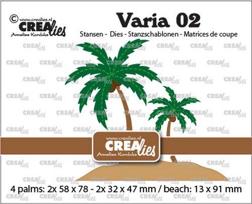 Crealies Varia 02 Palmbomen CLVaria02 58x78mm (06-22)