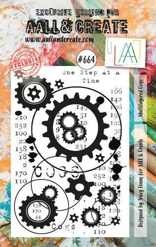 AALL & Create Stamp Multilayered Cogs AALL-TP-664 7,3x10,25cm (05-22)