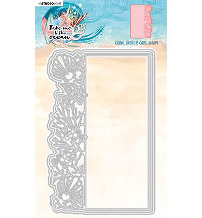 Studio Light mallen Coral Border Card Shape