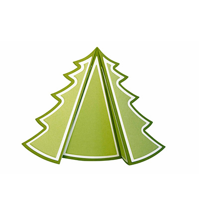 Studio Light mallen Christmas Tree Folding Card
