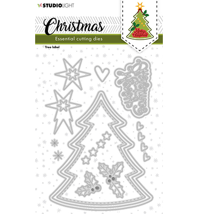 Studio Light mallen Christmas Tree Label
