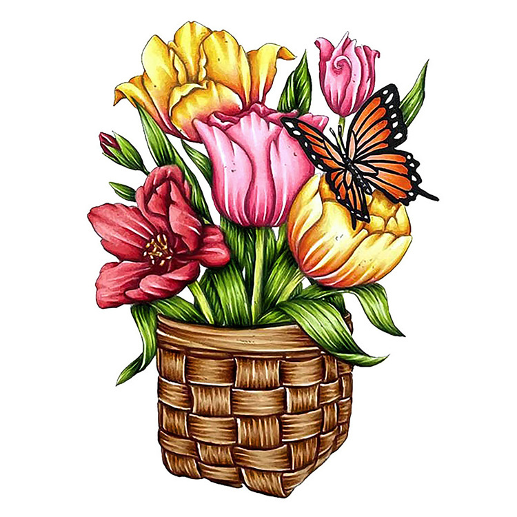 Tulip Stamp and Colour Set (4pc)