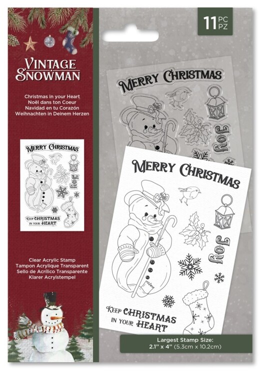 Vintage Snowman - Clearstamp - Christmas in your Heart