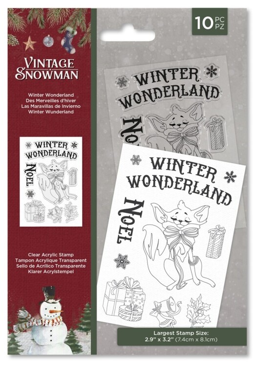 Vintage Snowman - Clearstamp - Winter Wonderland
