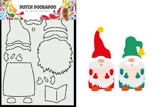 Dutch Doobadoo Card Art Built up Caroling Gnome 470.784.143