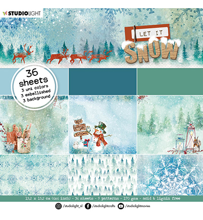 Studio Light Paper Pad serie Let it Snow nr.45