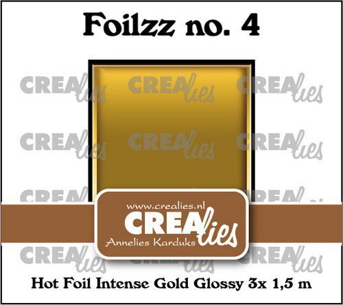 Crealies Foilzz Hot foil intens goud glanzend CLFoilzz04 3x 1,5 mtr (07-22)