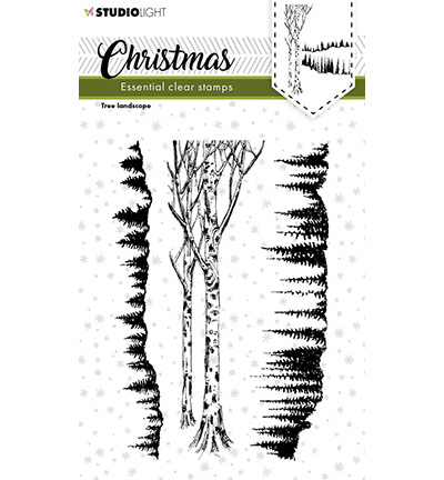 Studio Light stempels Christmas Tree Landscape Essentials nr.243
