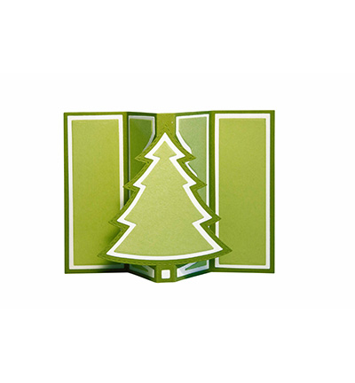 Studio Light mallen Christmas Tree Pop out Card