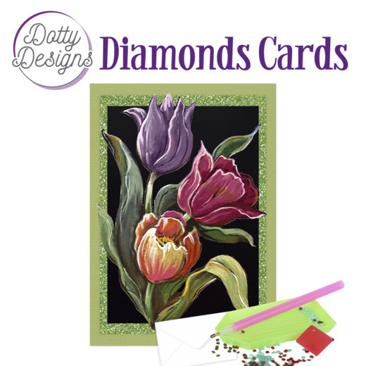 Dotty Designs Diamond Cards - Tulips