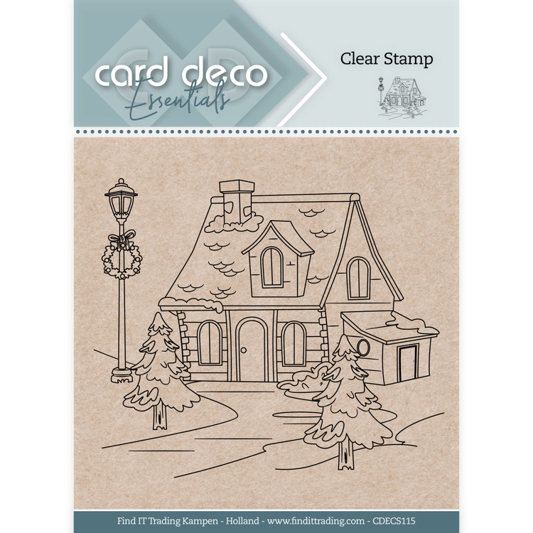 Card Deco Essentials Clear Stamps - Christmas Scene