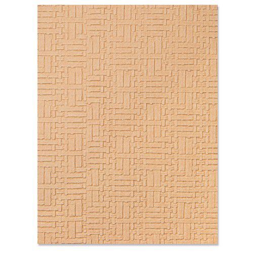 Sizzix 3-D Textured Impressions Emb. Folder Woven Leather 665916 Eileen Hull (08-22)