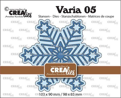 Crealies Varia 05 Sneeuwvlok CLVaria05 103x90mm (08-22)
