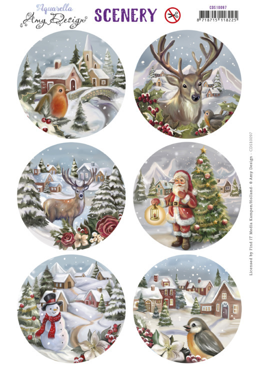 Scenery - Amy Design - From Santa with Love - Christmas Bird Round