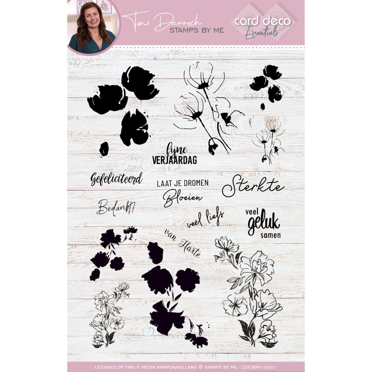 Card Deco Essentials - Stamps by Me - Clear Stamps A5 - Poppies