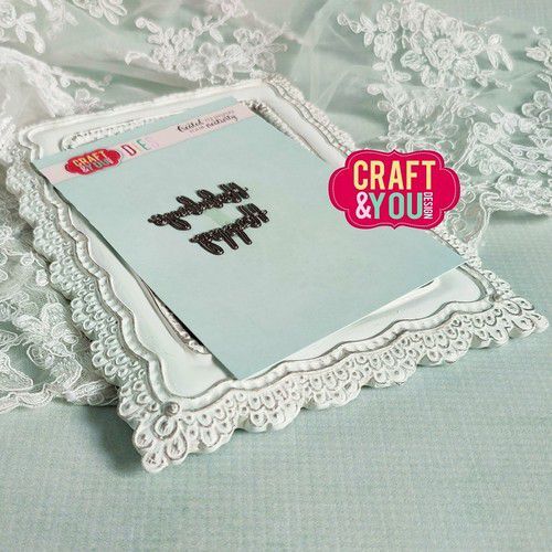 Craft&You Cutting Die Text Happy - Holidays (ENG) CW201 34mm 20mm - 45mmx20mm (09-22)