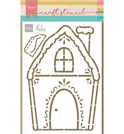 Marianne Design PS8132 Craft Stencil Gingerbread House by Marleen
