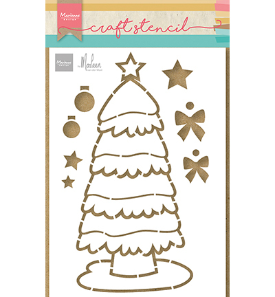 Marianne Design PS8133 Craft Stencil Christmas Tree by Marleen