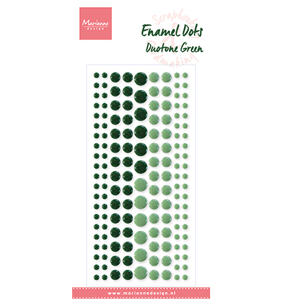 Marianne Design Enamel Dots Green / Groen