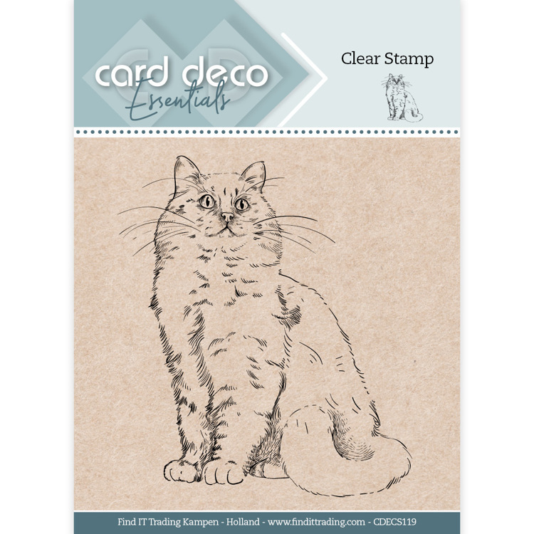 Card Deco Essentials Clear Stamps - Cat