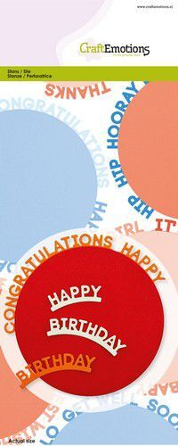 CraftEmotions Die - Create Text Circles various (Eng) Card 11x22,5cm - 9,5-10,9cm (08-22)
