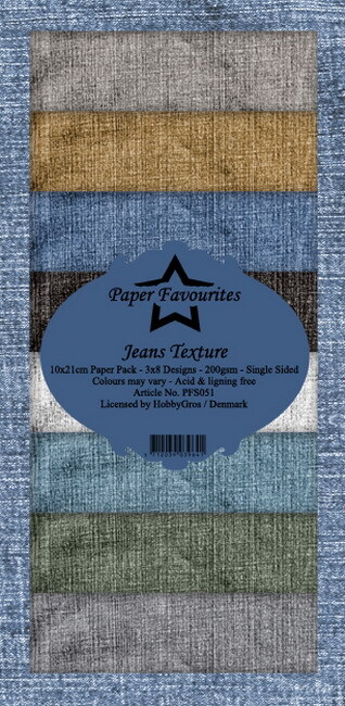 Dixi Slimline PaperPack 10x21 cm Jeans Texture