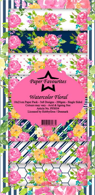 Dixi Slimline PaperPack 10x21 cm Watercolor Floral