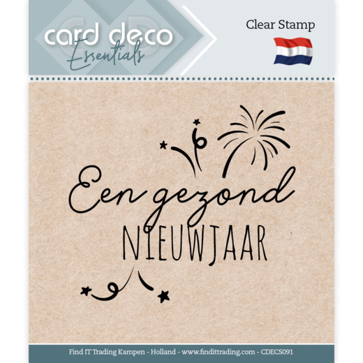 Card Deco Essentials - Clear Stamps - Een gezond nieuwjaar