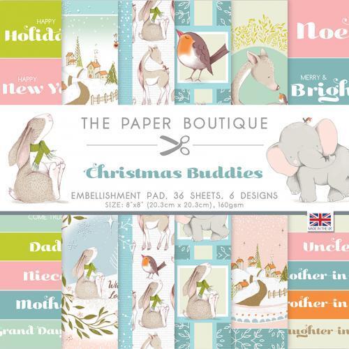 Christmas Buddies 8 x 8 Embellishments Pad