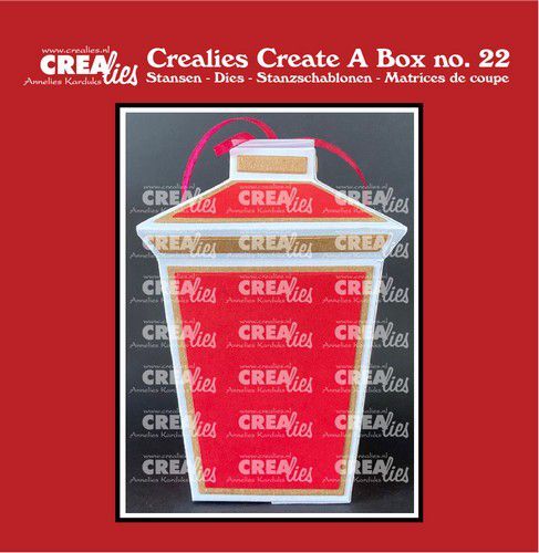 Crealies Create A Box no. 22 Lantaarn CCAB22 finished 12 cm  (10-22)