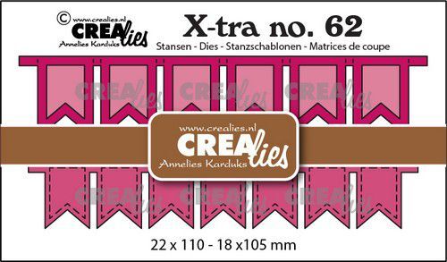 Crealies mallen CLXtra62 Fishtail banners 2x