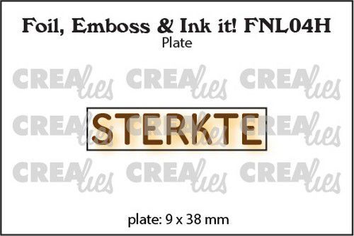 Crealies Foil, Emboss & Ink it! STERKTE - NL (H) FNL04H 9x38mm (10-22)