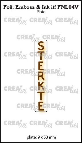 Crealies Foil, Emboss & Ink it! STERKTE - NL (V) FNL04V 9x53mm (10-22)