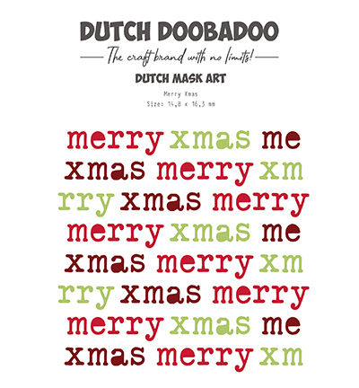 Dutch Doobadoo 470.784.186 Mask Art Merry X-mas