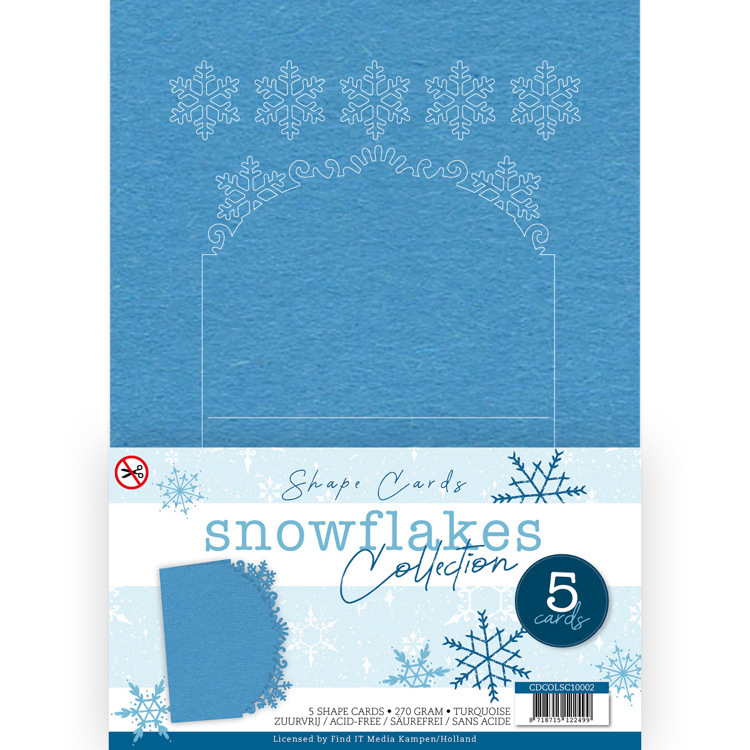 Card Deco Snowflake Collection - Shape Card Cream