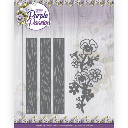 Dies - Precious Marieke - Purple Passion - Fence with Pansies
