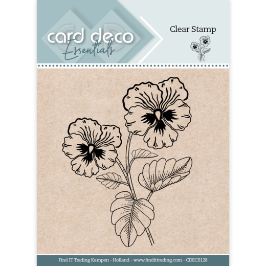 Card Deco Essentials Clear Stamps - Pansy