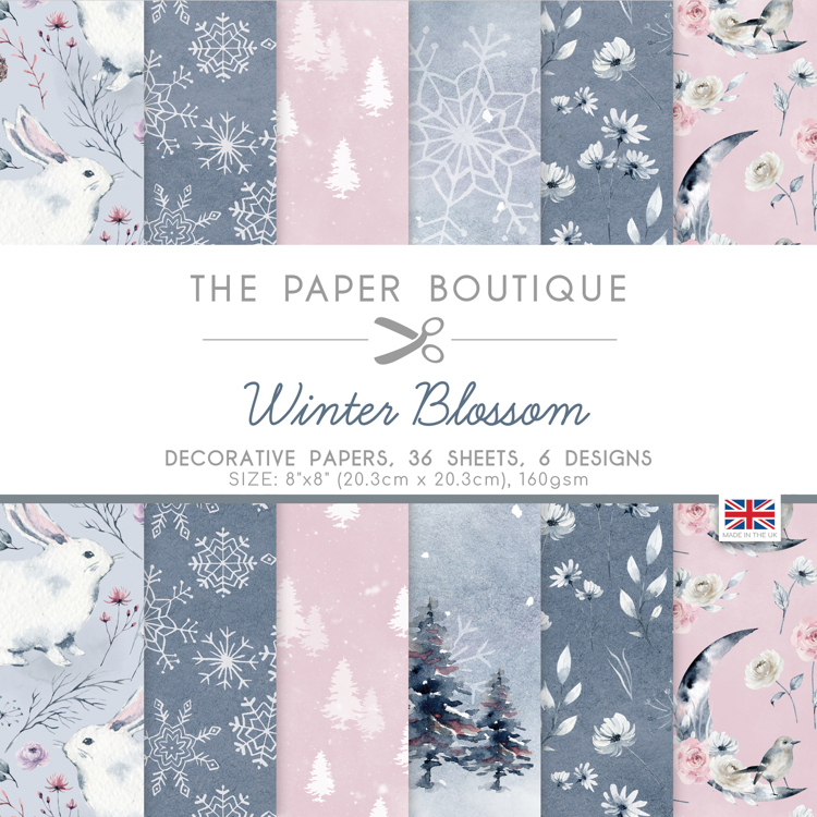 The Paper Boutique Winter Blossom 8x8 Paper Pad
