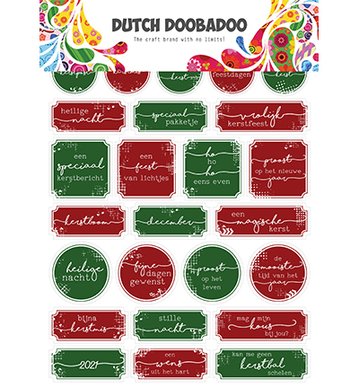 DDBD Dutch Sticker Art Christmas