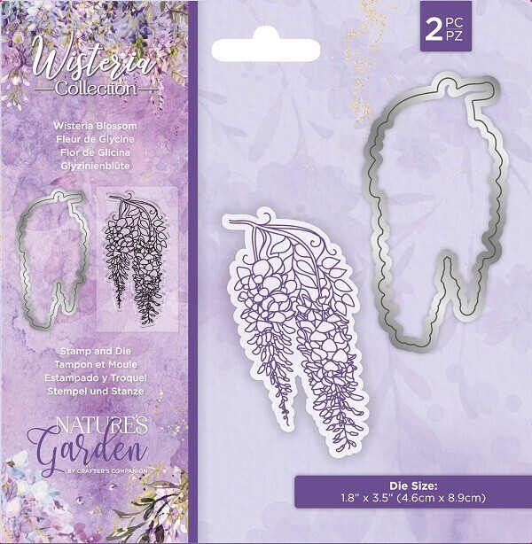 Nature's Garden - Wisteria Collection - Clearstamp/Snijmal - Wisteria Blossom