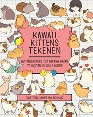 Kosmos Boek - Kawaii kittens tekenen Olive Yong
