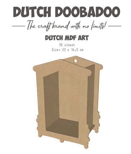 Dutch Doobadoo MDF 3d Closet 4mm 460.440.417 23x16,5cm (01-23)