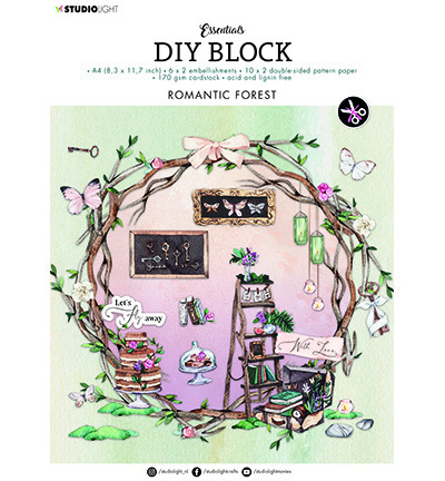 Studio Light Papierblok Romantic Forest Essentials nr.38