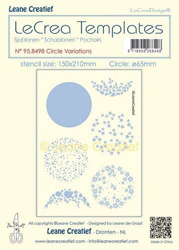LeCrea 95.8498 Stencil Cirkel variaties 65mm