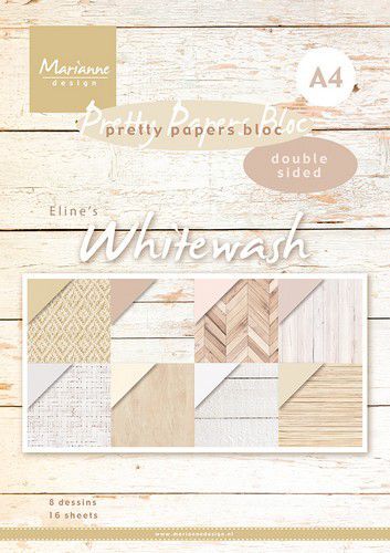 Marianne Design Petty Papers Bloc Eline's Whitewash