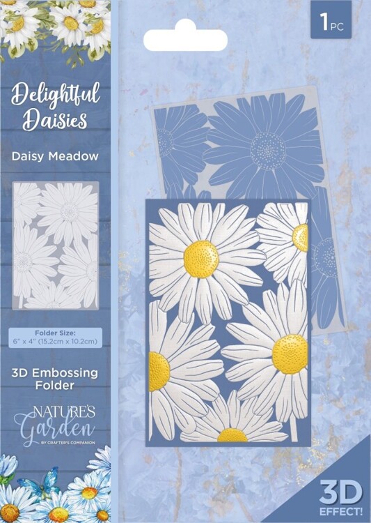 Nature's Garden - Delightful Daisies - 3D Embossingfolder - Daisy Meadow
