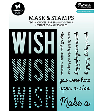 Studio Light Mask en stempel Wish Sentiments SL-ES-MST03