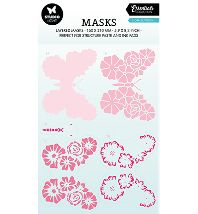 Studio Light Mask Floral Butterfly Vlinders SL-ES-MASK170