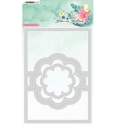Studio Light mallen Flower zigzag Card